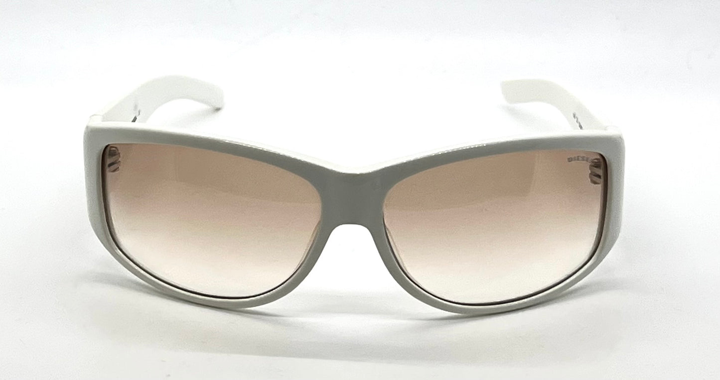 Diesel DS0046/S VINTAGE Y2K White Crystal Sunglasses-Unworn/NOS Made in Italy 64mm