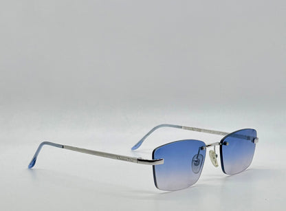 Christian Dior Tiger Rimless Vintage Sunglasses-New Gradient Custom Lenses-58mm-Unworn