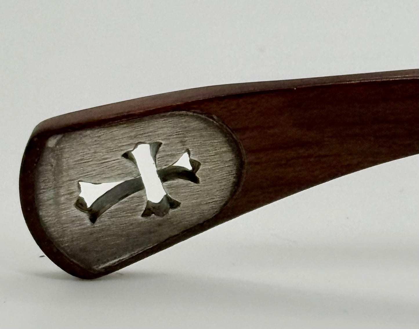 Chrome Hearts TOPPS
-Wood Temple-VINTAGE Rimless Sunglasses-Unworn Full Kit-Japan