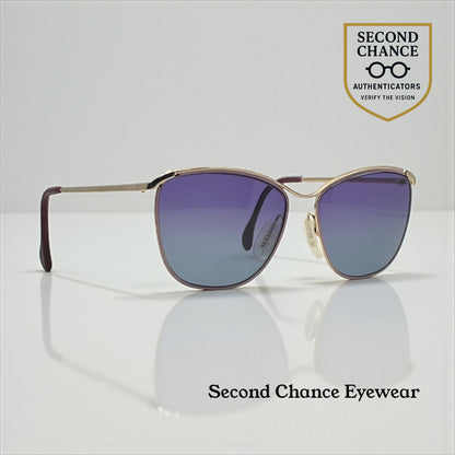 ZEISS Germany 6840 – Vintage Metal Sunglasses-New Gradient Custom Lenses-Unworn