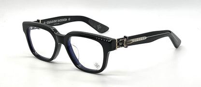 Chrome Hearts Vagillionaire II BK Black Optical Eyeglasses-Unworn-Full Kit-Japan