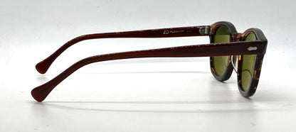 American Optical Vintage Hinge Wellington Tortoise-New Custom Green Lens Sunglasses
