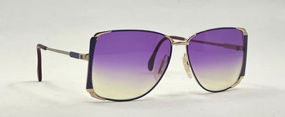 ZEISS 9293/0 Vintage Sunglasses w/New Purple to Yellow Gradient Custom Lenses-60mm