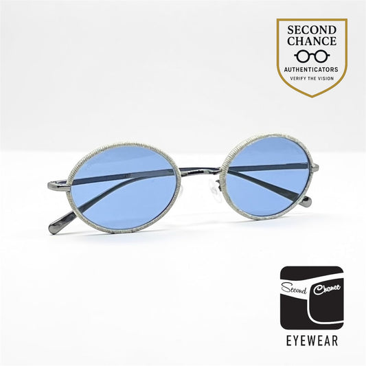 Chanel 4248-J Round Rope Rim Sunglasses-Blue Lenses Italy-NOS/UNWORN