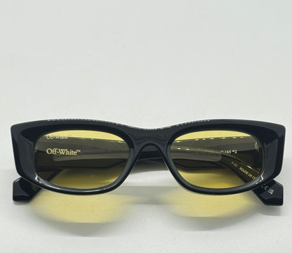 Off-White™ OERI090 1018 Sunglasses Black/Yellow Rare-New/Unworn-Full Kit Italy-51mm