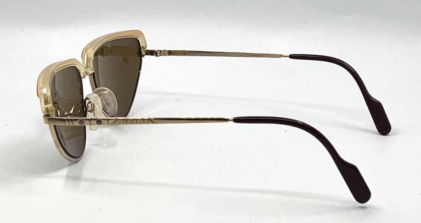Alpina FM 61 West Germany Cat Eye Vintage Sunglasses-New Custom Lenses-Unworn