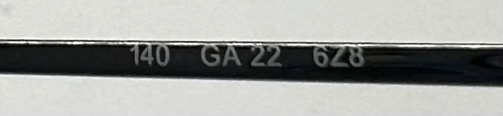 Giorgio Armani GA22 628 Vintage Sunglasses w/ Solid Blue Second Chance Custom Lenses