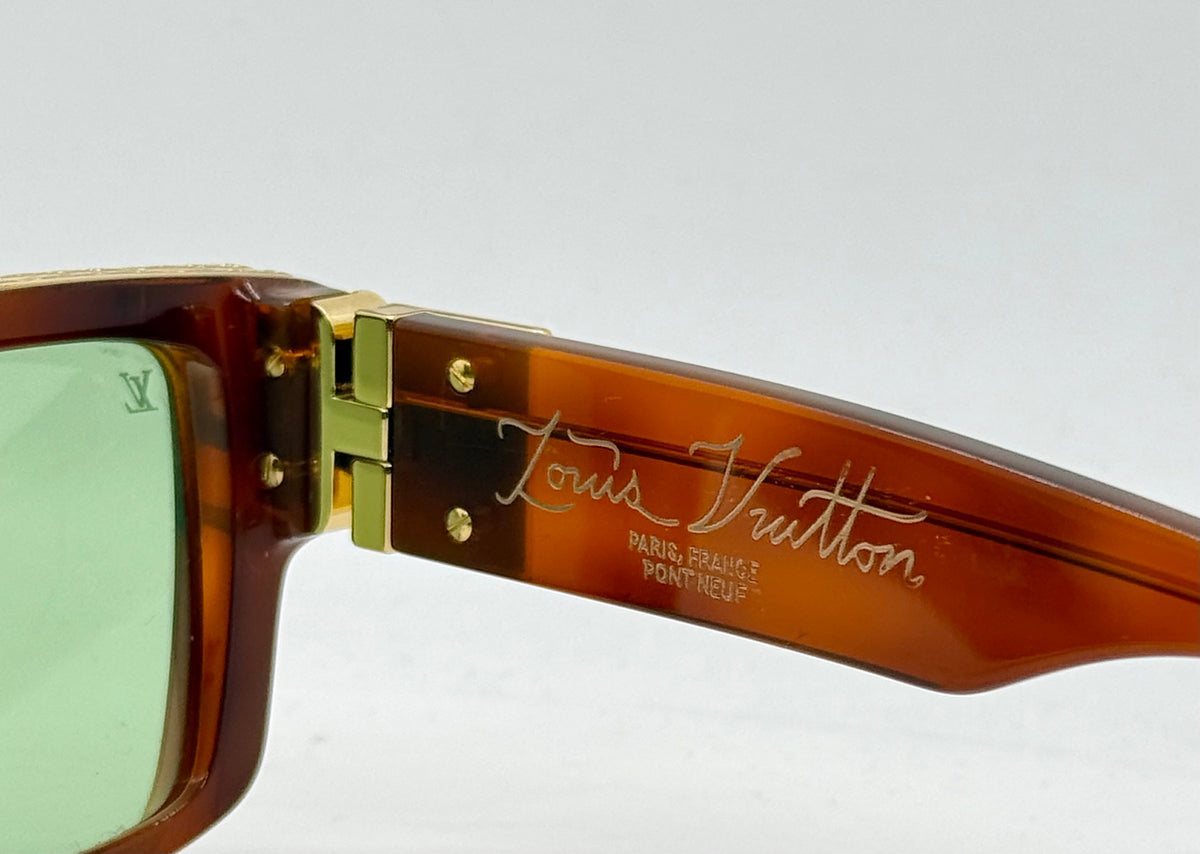 Louis Vuitton 1.1 Millionaires Z3401W Crystal Brown Green Lens Sunglasses