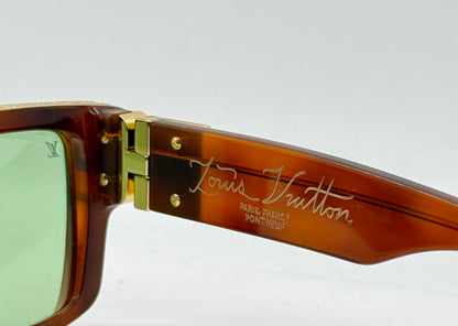Louis Vuitton 1.1 Millionaires Z3401W Crystal Brown Green Lens Sunglasses