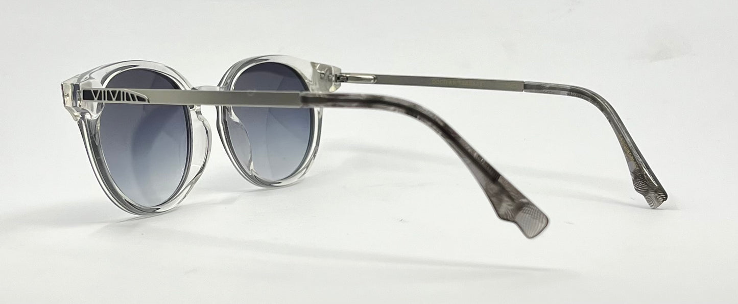 Early Coco and Breezy 10001 Clear & Metal Round Gradient Sunglasses-NOS/UNWORN