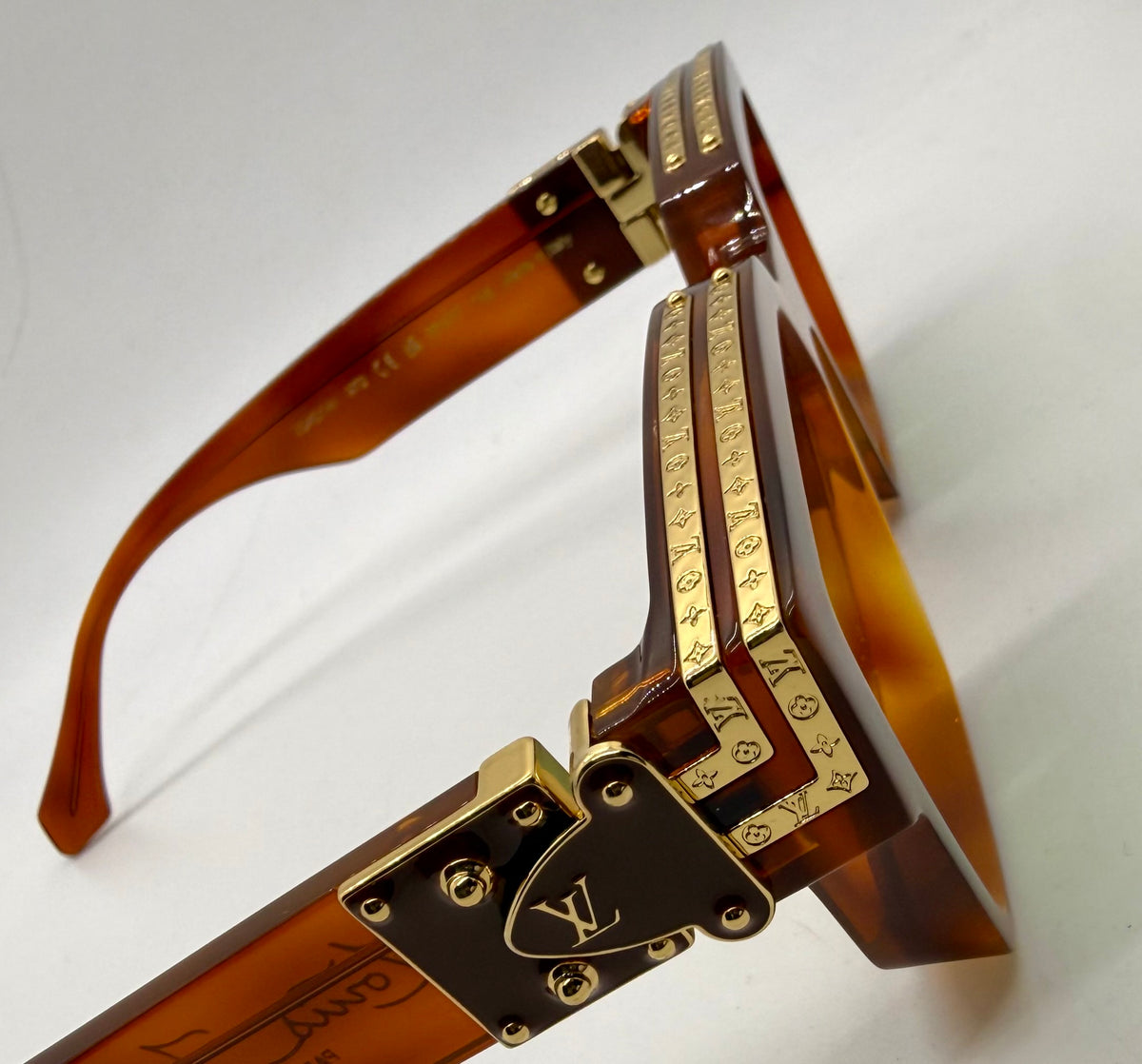 Louis Vuitton 1.1 Millionaires Z3401W Crystal Brown Green Lens Sunglasses