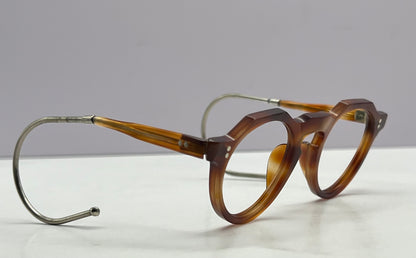 Vintage 1940’s CHILDREN’S ACETATE Eyeglass Frames with COIL (Rat Tail) TEMPLE TIPS (prevents slippage)-New/Old Stock