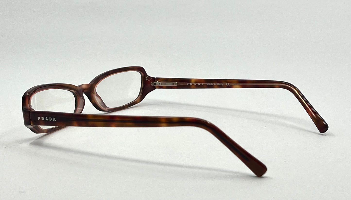 Prada VPR 11T Vintage Eyeglasses-Tortoiseshell Deadstock/Unworn-Italy 51mm