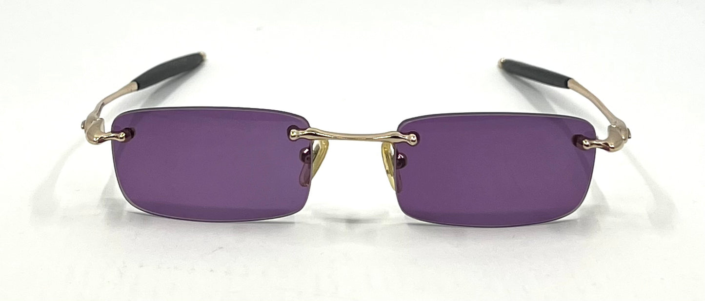 Oakley “Spike Jacar” 11-812 Rimless Sunglasses-New Purple Custom Lenses-Japan