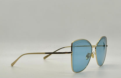 Chanel 4253 C.395/80-Y2K Vintage Gold Metal Sunglasses-UNWORN-w/Case