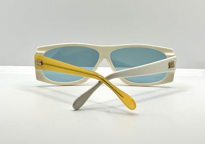 Vintage Silhouette M3038/20 Two-Tone Sunglasses Austria Custom Blue Lenses 135mm