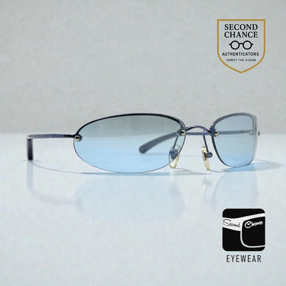 Christian Dior Minimotard 56B-Y2K Vintage Sunglasses-UNWORN w/Blue Lenses