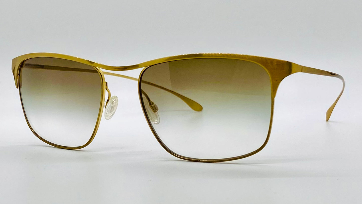 PAUL SMITH PM4068S 5103-6U “LANYON” Brushed Gold Frame Sunglasses-New/Y2k Vintage-55mm