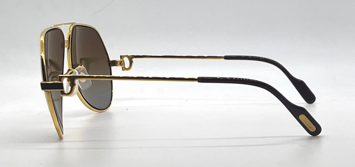 Cartier Vendome Laque Bordeaux 22K Gold-VINTAGE-New Custom Polarized Lenses
