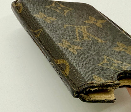 Louis Vuitton Monogram Phone Sleeve Vintage LV Canvas Slim Pouch