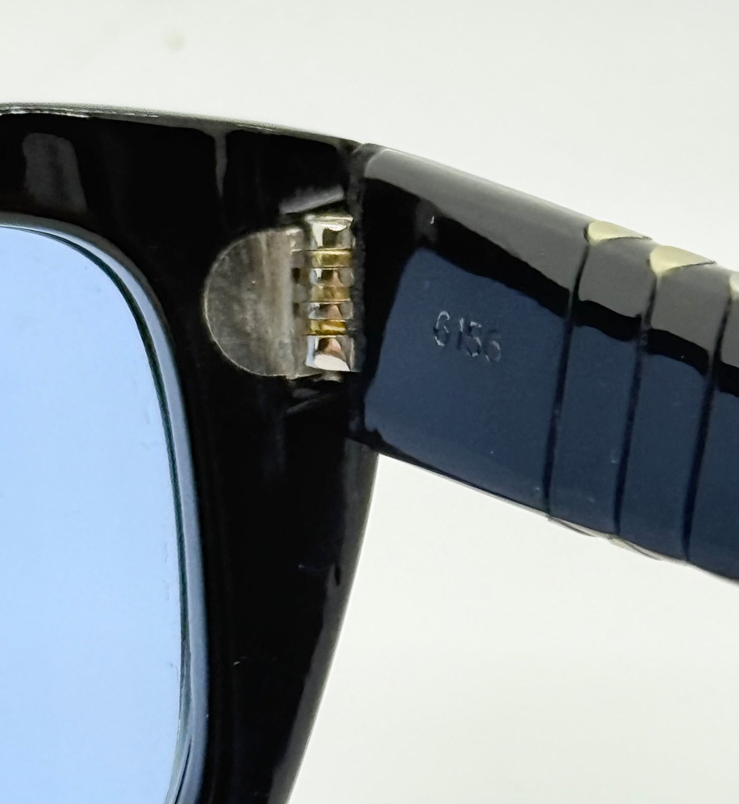 Persol 6156-Arabic Export-Blue Mineral Glass-Vintage 1940s-Deadstock-Rare