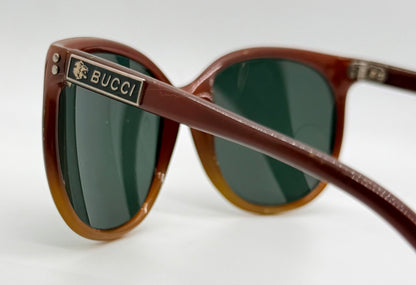 BUCCI 2001/116 Vintage French Sunglasses with Original Glass Lenses