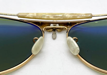 Art-Craft Winged Propeller Aviator-12K GF-Mother-of-Pearl VINTAGE Sunglasses