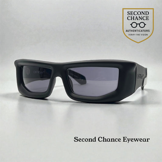 Off-White™ Volcanite Sunglasses Matte Black Grey-58mm-Full Kit-Unworn