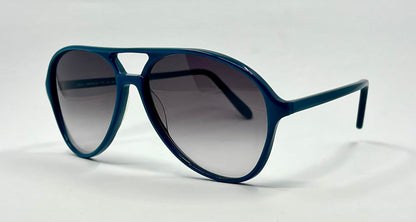 Anglo American Sir Winston 611 Blue Aviator Sunglasses Deadstock Unworn