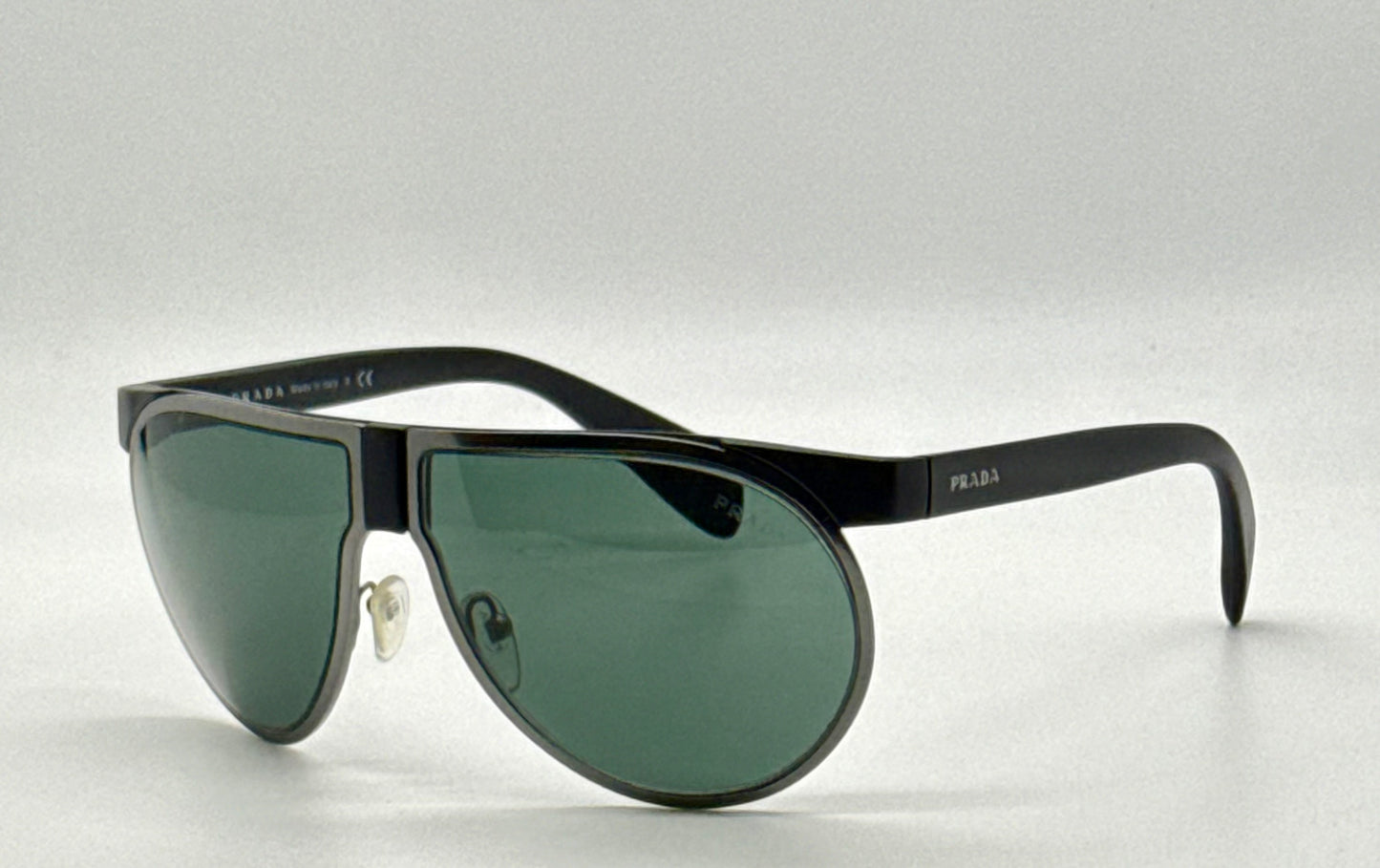 Prada SPR23P Sunglasses Deadstock Unworn Full Kit Made Italy Navigator