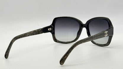 CHANEL 5177 1195/3C Oversized Sunglasses 55-17 Made in Italy Authentic