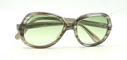 OWE 224-40 VINTAGE Sunglasses Made in Germany-Oversized Round Frame