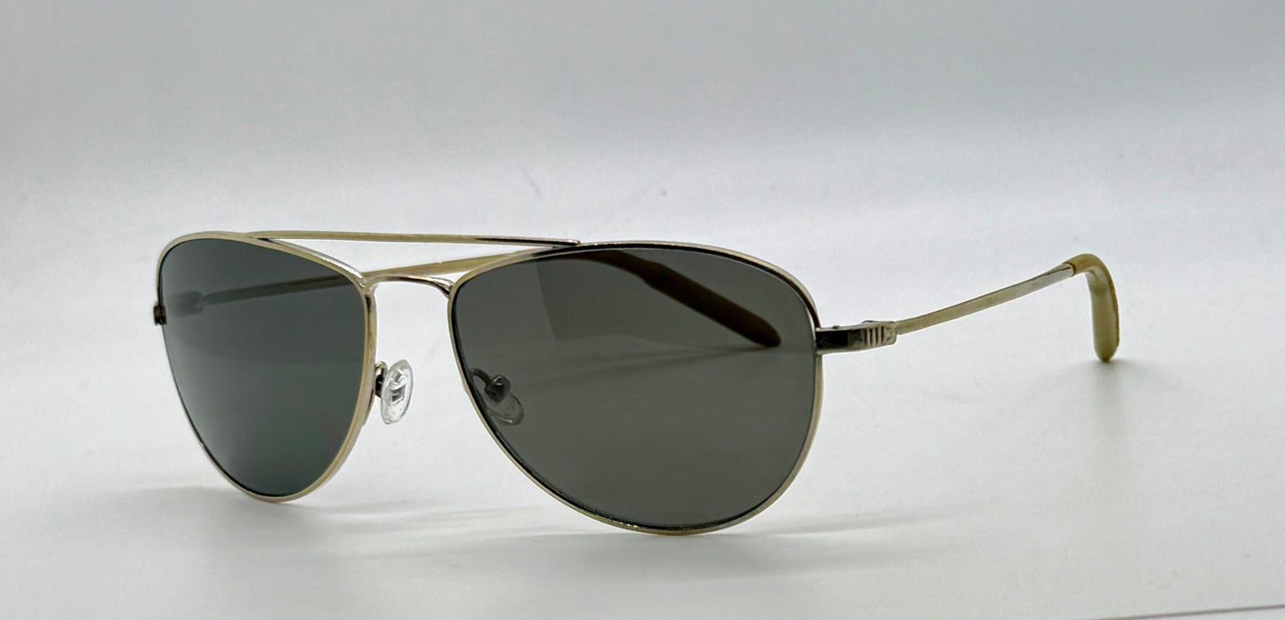 Mosley Tribes Aviatrix-Vintage Sunglasses-Gold Frame-Polarized Lenses-Full Kit