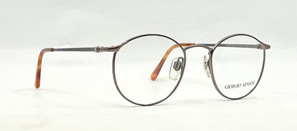 Giorgio Armani 132 Round Optical Eyeglass Frame-VINTAGE-Unworn-Italy