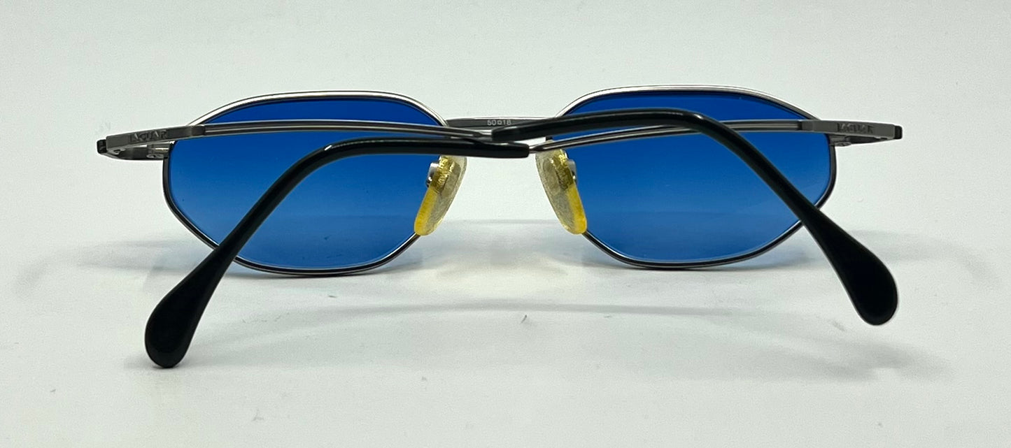 Jaguar 3326 263 Vintage Sunglasses 50-18 Unworn w/ Solid Blue Second Chance Customs