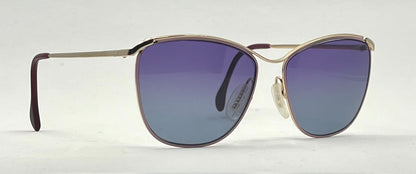 ZEISS Germany 6840 – Vintage Metal Sunglasses-New Gradient Custom Lenses-Unworn