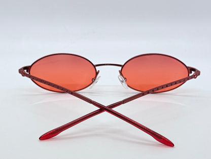 Christian Dior CD 3088 Red Metal Sunglasses w/New Red Tinted Custom Lenses
