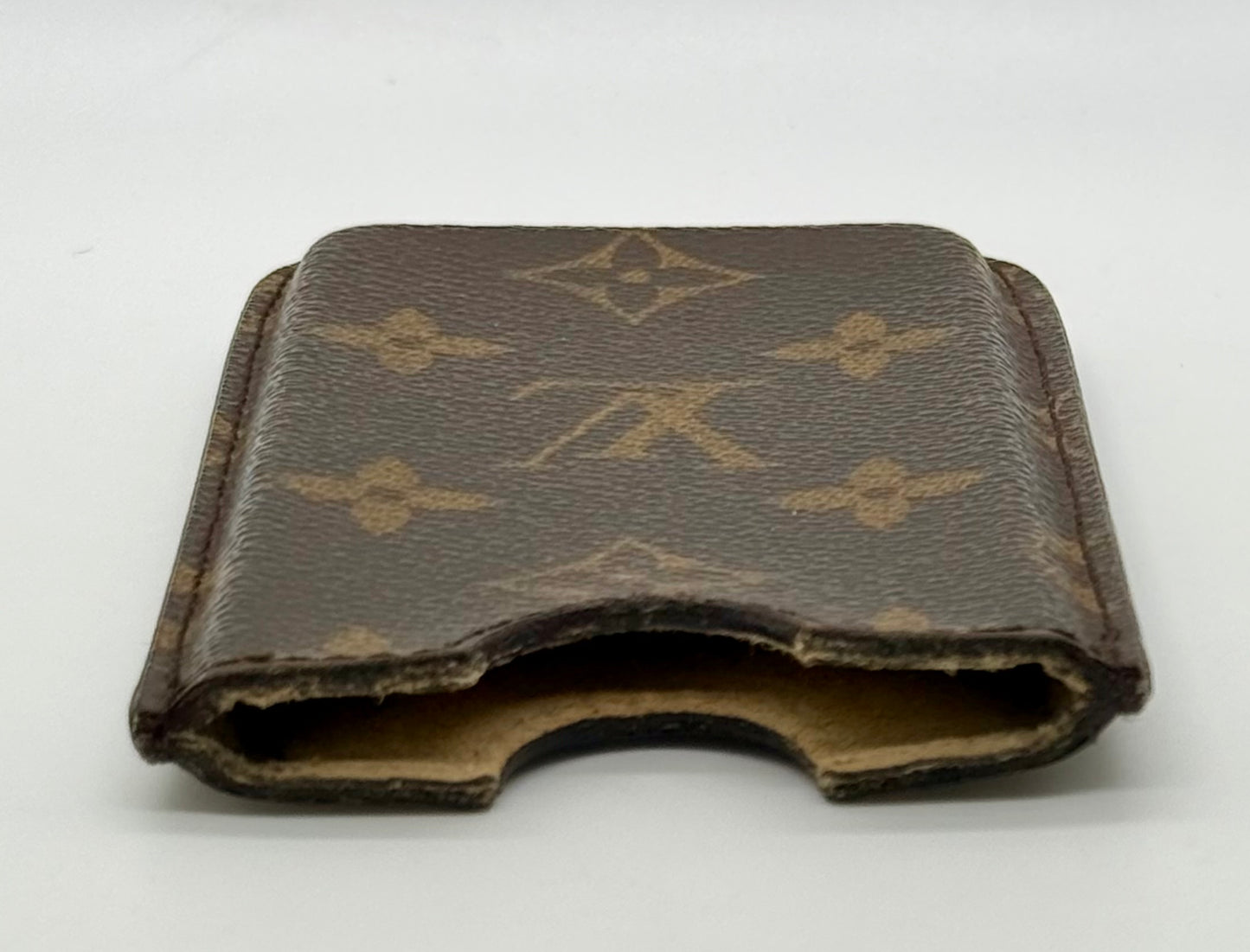 Louis Vuitton Monogram Phone Sleeve Vintage LV Canvas Slim Pouch