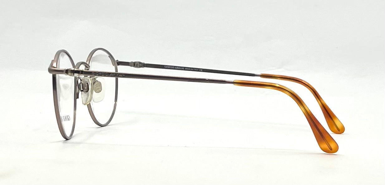 Giorgio Armani 132 Round Optical Eyeglass Frame-VINTAGE-Unworn-Italy