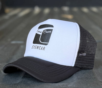 Second Chance Eyewear Trucker Hat- Black/White & Pink/White
