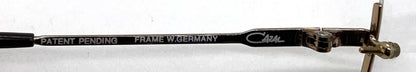 Vintage CAZAL 221 COL 309 West Germany NOS Rimless Optical 59-17 Unworn