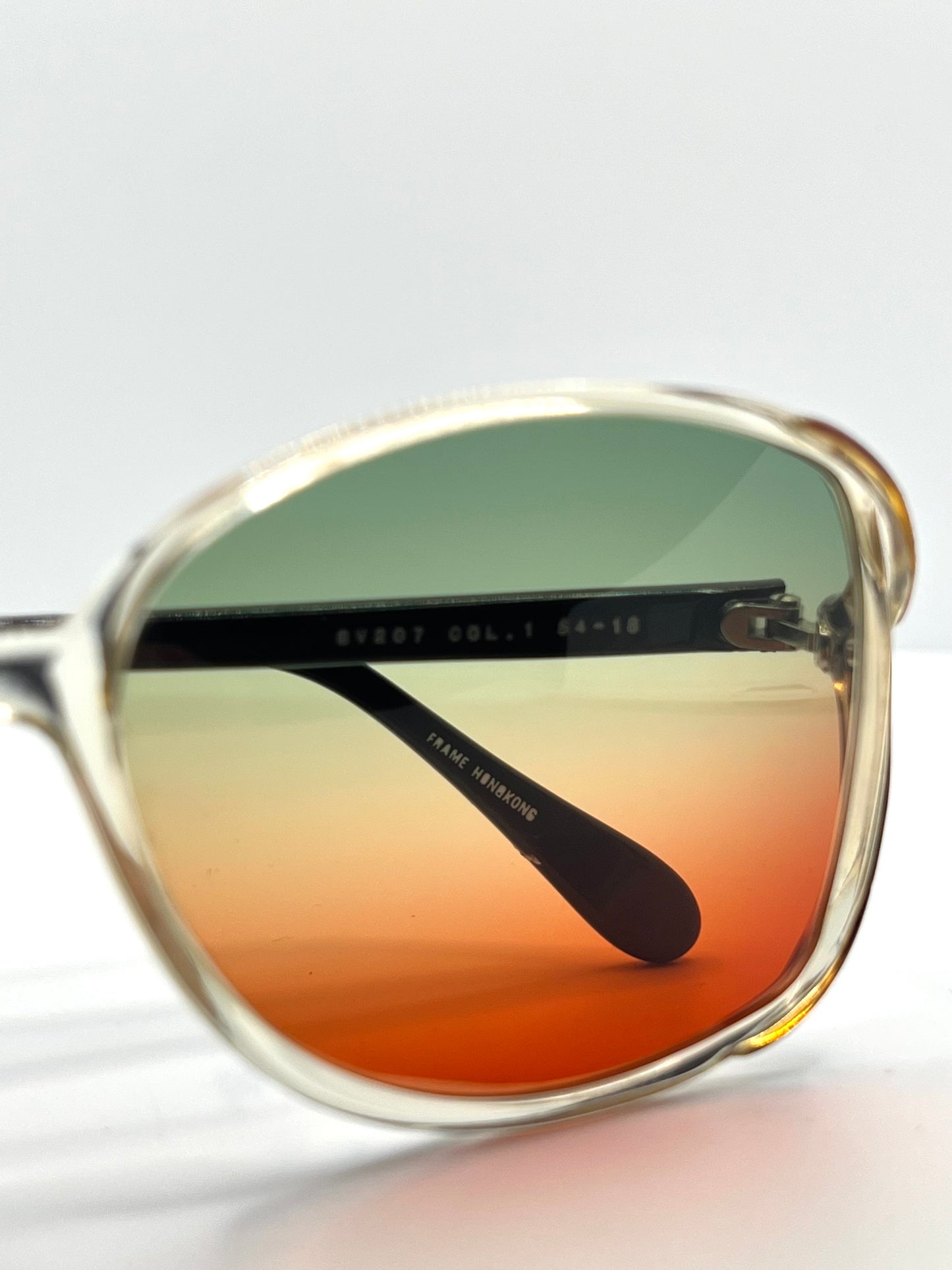 Sergio Valente SV207 Vintage Sunglasses w/New, Custom Tri-Gradient Lenses-Rare 80s Deadstock