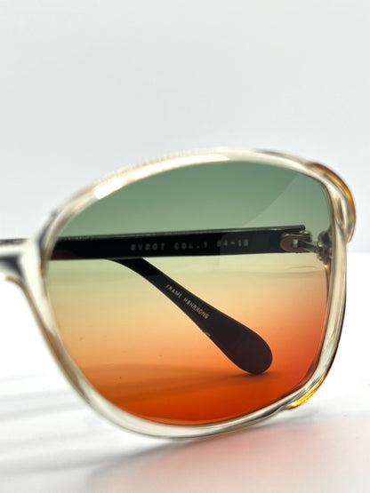 Sergio Valente SV207 Vintage Sunglasses w/New, Custom Tri-Gradient Lenses-Rare 80s Deadstock