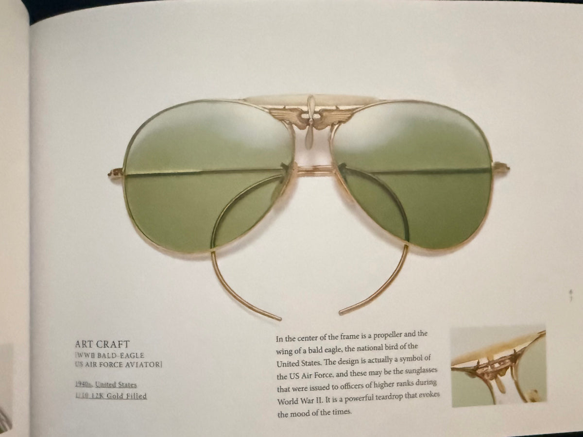 Art-Craft Winged Propeller Aviator-12K GF-Mother-of-Pearl VINTAGE Sunglasses