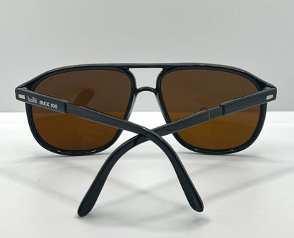Bolle IREX 100 377 Vintage Sunglasses France-Glass Brown Lenses-Deadstock-56mm