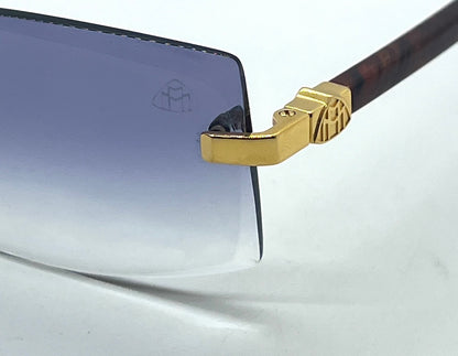 MAYBACH The Artist IX Wood Temples-New Custom Gradient Lenses-Unworn Sunglasses 57mm