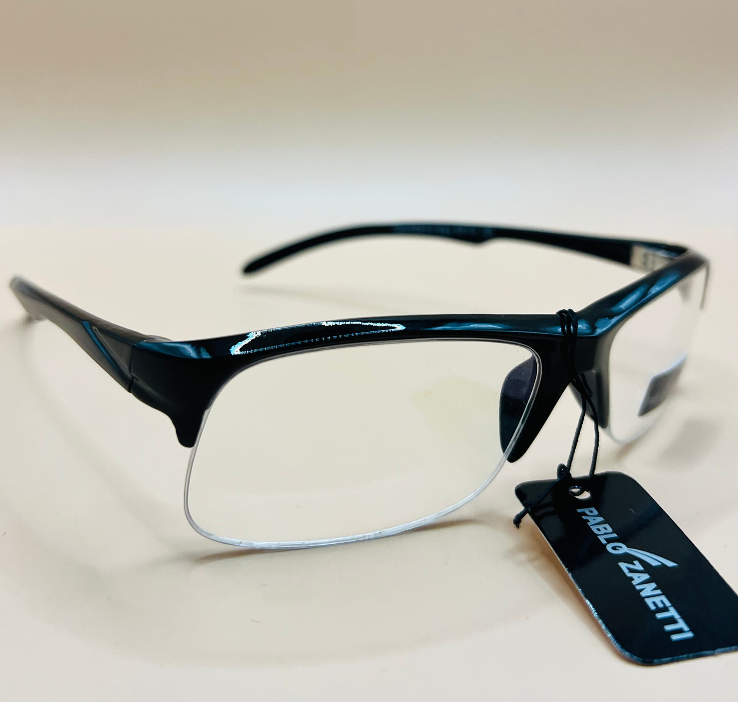 Pablo Zanetti Top Heavy Narrow Frames.  Clear lenses, no magnification.   AFFORDABLE option to expense frames!   PROTECTIVE EYWEAR