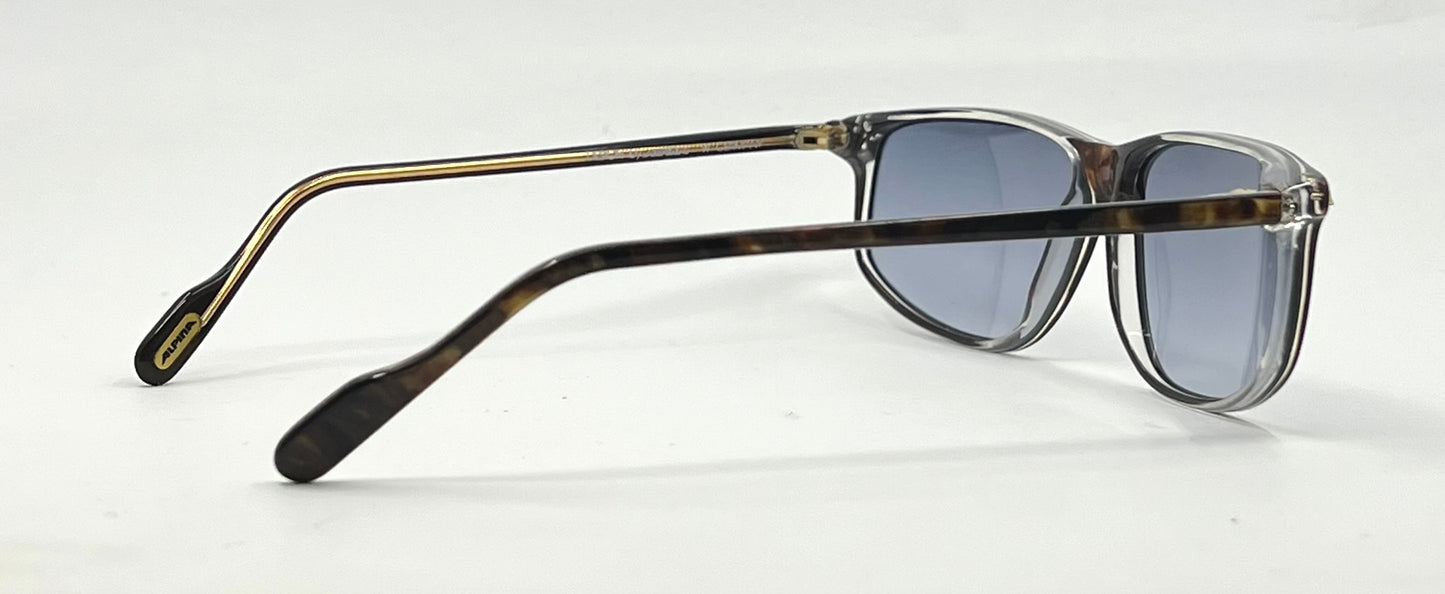 Alpina EA 76–3337602 Vintage Sunglasses-New Blue Smoke Gradient Custom Lenses-56mm