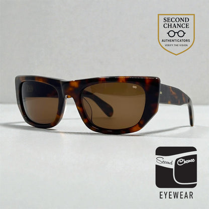 BENJAMIN “B. Ray”-Polarized Tortoise Sunglasses-Unworn-Japan