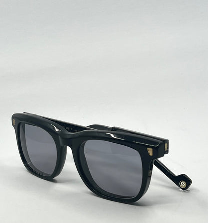Entourage of 7 “Evander” Sunglasses w/New Solid Blue Custom Tinted Lenses-New/Unworn-Full Kit-Japan